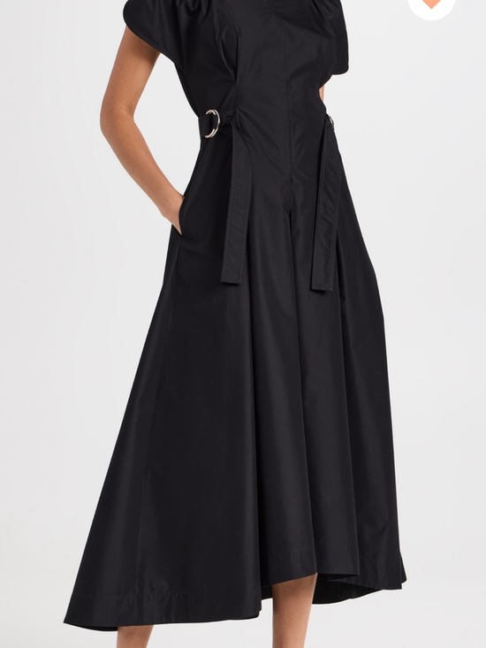 3.1 Phillip Lim Dresses & Skirts - 3.1 Phillip Lim Black A-Line Midi Dress with D-Ring Waist Straps